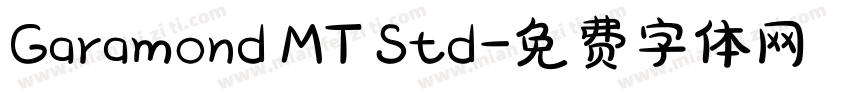 Garamond MT Std字体转换